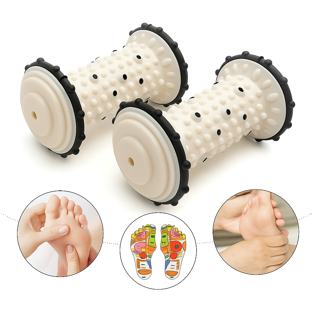 Foot Roller Massager for Plantar Fasciitis Hot and Cold Therapy by Wave & Hang