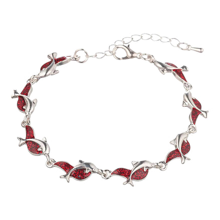 Ocean Dolphin Charm Bracelet – Women’s Fashion Jewelry Gift by Wave & Hang