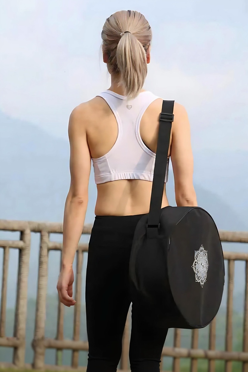 Yoga Wheel Storage Bag – Lightweight Shoulder Gym Backpack by Wave & Hang