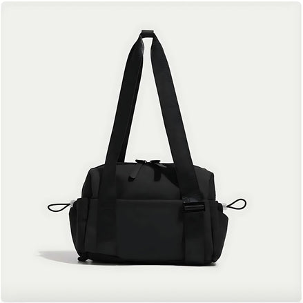 Sports Duffel Bag Lightweight Nylon Water Resistant Shoulder Strap by Wave & Hang