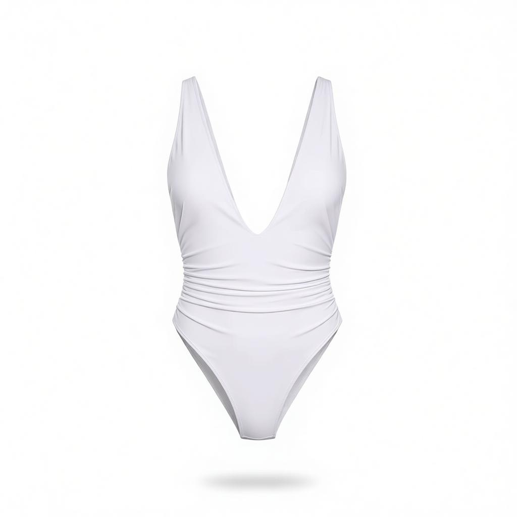 Brand Name: Sexy Deep-V One-Piece Swimsuit – Flattering & Comfortable