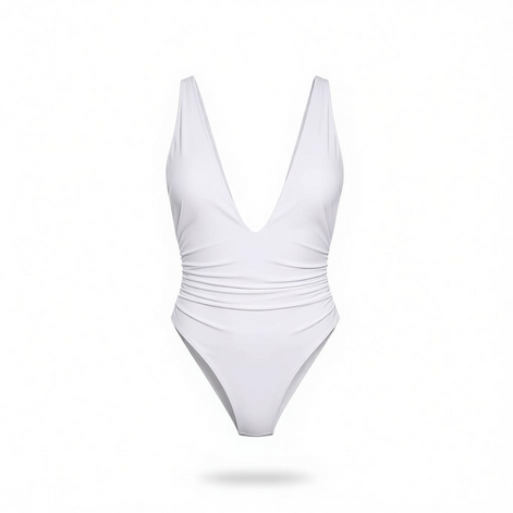 Brand Name: Sexy Deep-V One-Piece Swimsuit – Flattering & Comfortable