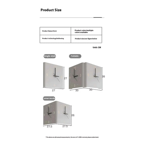 Modern Silent Quartz Wall Clock | Elegant LED Design for Home by Wave & Hang