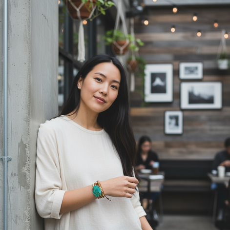 Bohemian Handmade Ocean Stone Bead Bracelet | Natural Stone Wrap Bracelet by Wave & Hang