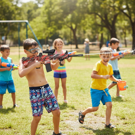 Electric Graffiti Water Gun – Automatic Rechargeable Spray Blaster by Wave & Hang