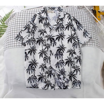 Men’s Floral Beach Shirt | Tropical Style for Summer Fun by Wave & Hang