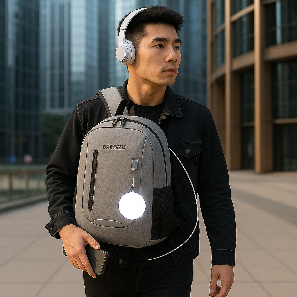 Heart LED Purse Light – Motion-Sensing Charm for Bags by Wave & Hang