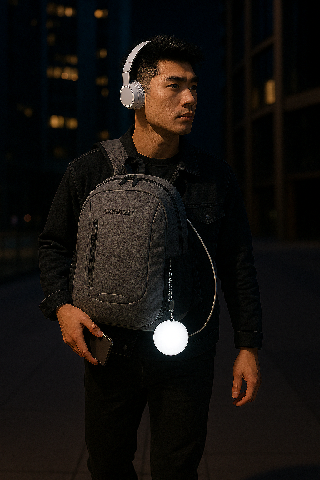 Heart LED Purse Light – Motion-Sensing Charm for Bags by Wave & Hang