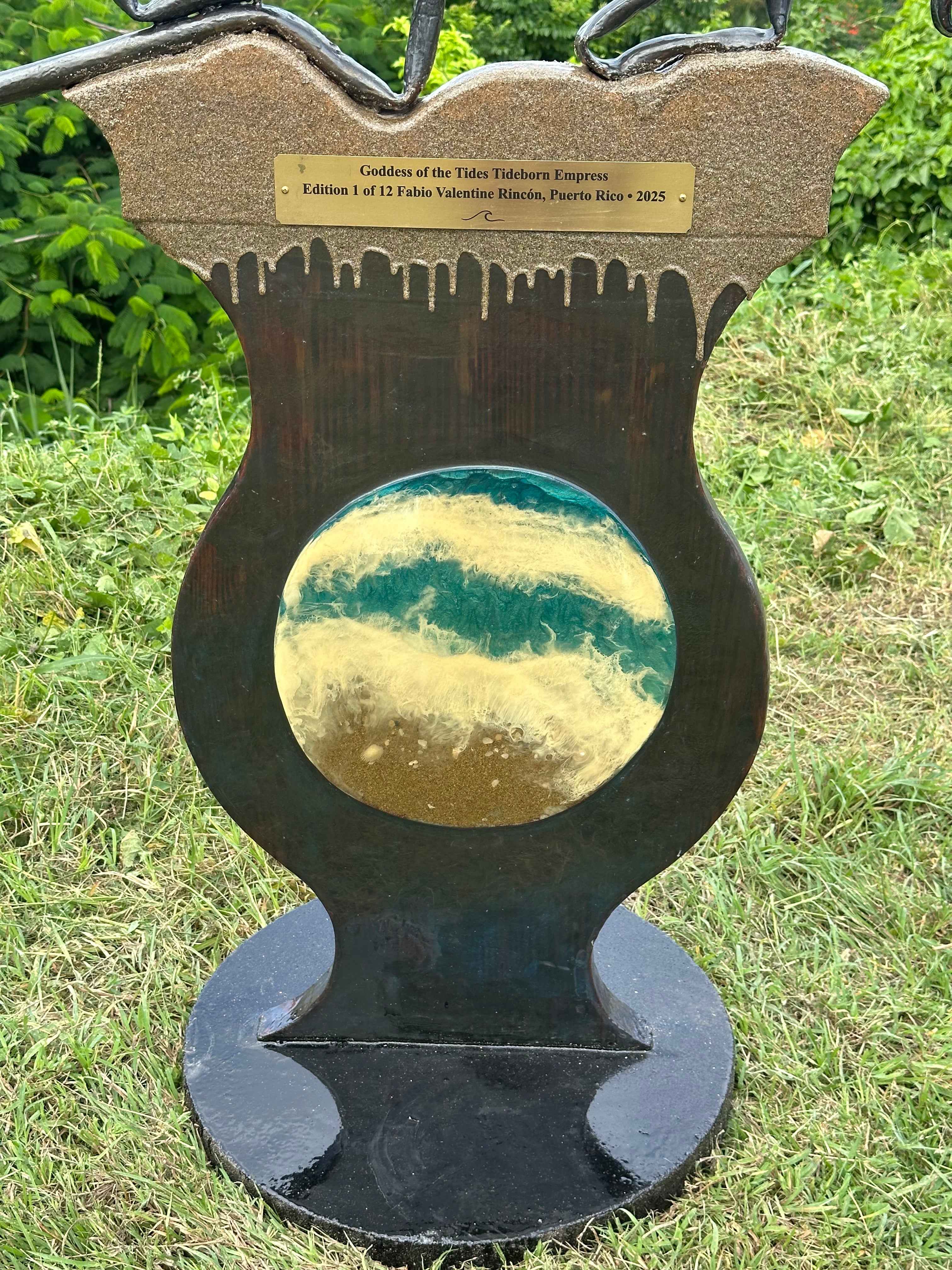 Goddess of the Tides: Tideborn Empress – Limited Edition One Line Resin & Wood Sculpture (1 of 12) – Collectible Investment Art