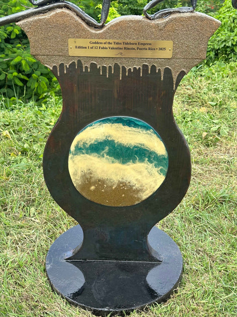 Goddess of the Tides: Tideborn Empress – Limited Edition One Line Resin & Wood Sculpture (1 of 12) – Collectible Investment Art