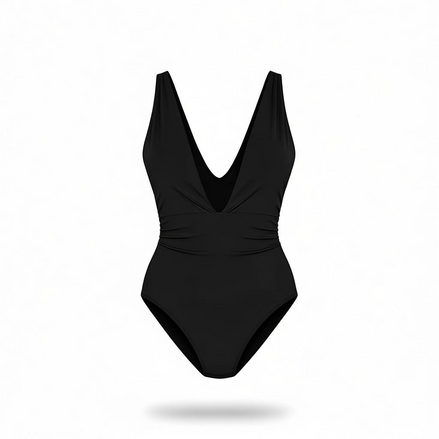 Brand Name: Sexy Deep-V One-Piece Swimsuit – Flattering & Comfortable