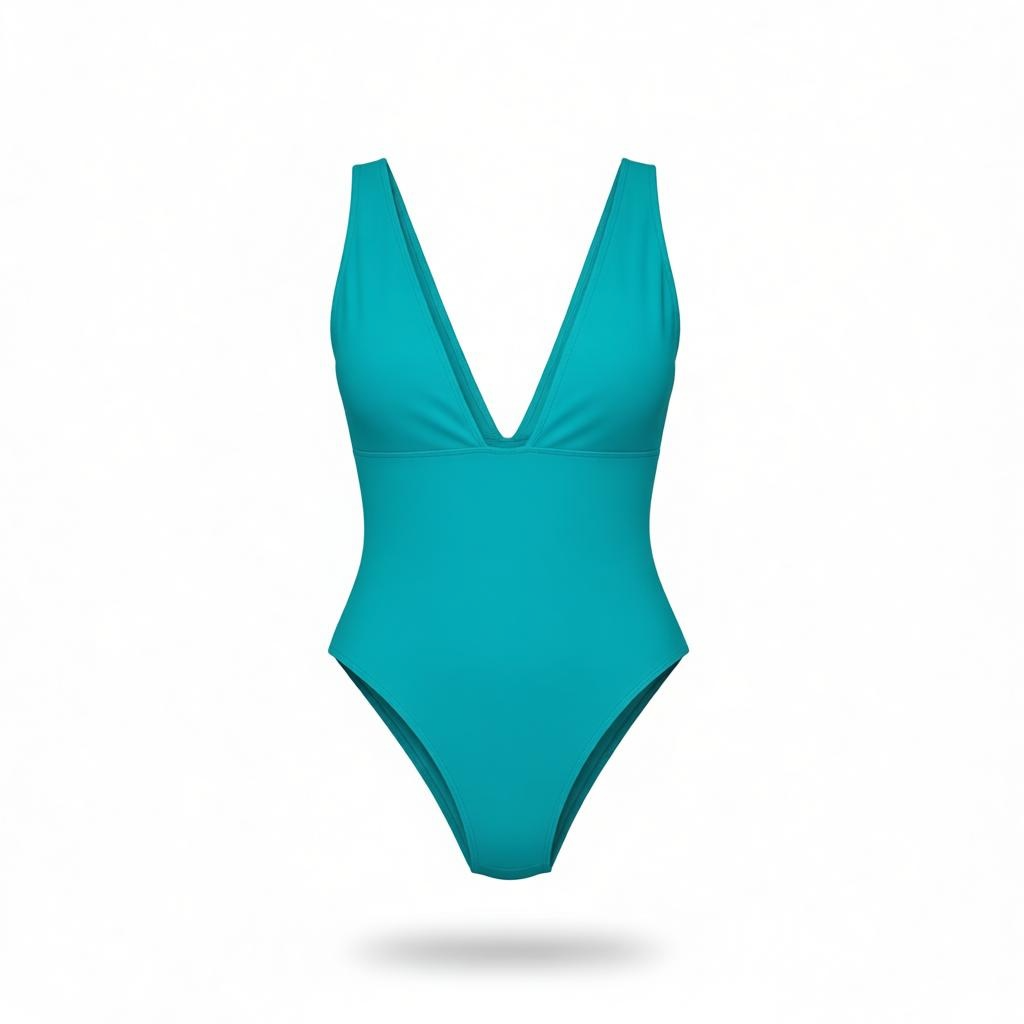 Brand Name: Sexy Deep-V One-Piece Swimsuit – Flattering & Comfortable