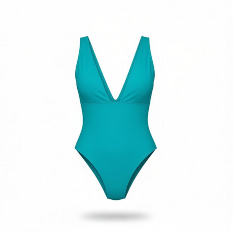 Brand Name: Sexy Deep-V One-Piece Swimsuit – Flattering & Comfortable