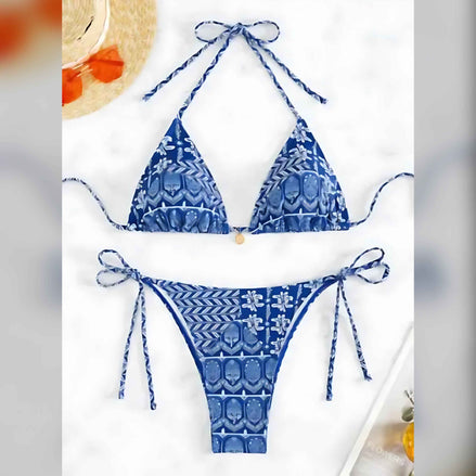 Bohemian Style Bikini Set – Sexy Tribal-Inspired Swimwear for Summer