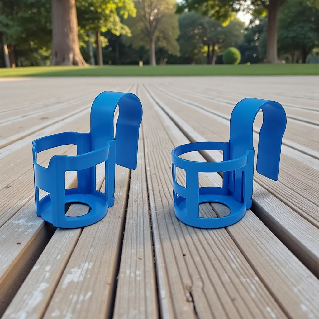 Multifunctional Pool Cup Holders in Durable ABS Plastic for Safe Poolside Drinks by Wave & Hang