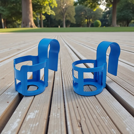 Multifunctional Pool Cup Holders in Durable ABS Plastic for Safe Poolside Drinks by Wave & Hang