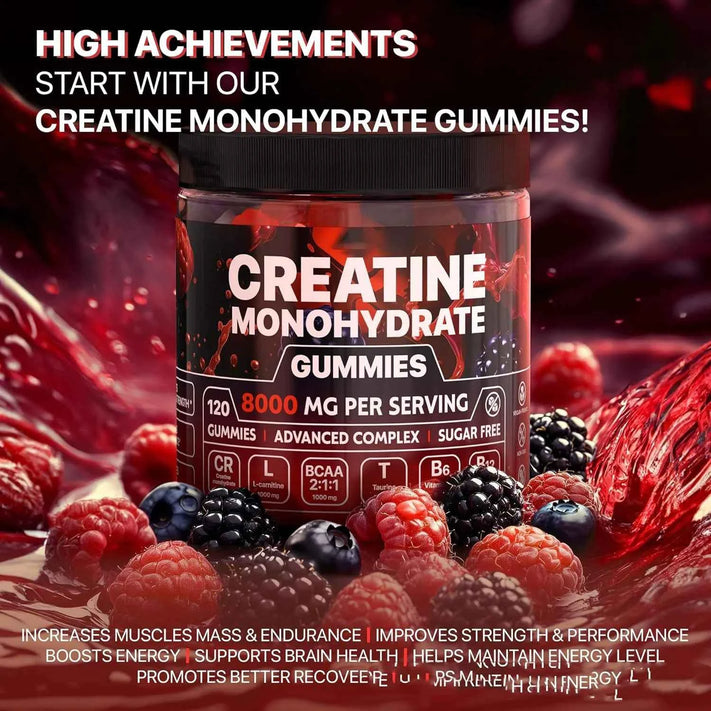 Muscle Boost Gummies - Strawberry Flavor for Energy & Recovery