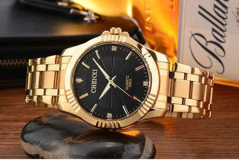Couple’s Waterproof Quartz Watch – Deluxe Morning Edition, Unisex
