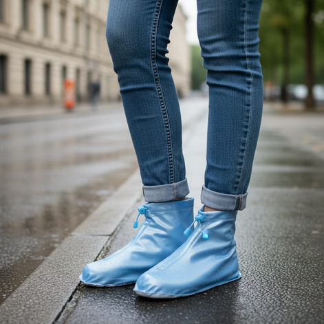 Waterproof Non-Slip Shoe Covers – Reusable PVC Rain Protection by Wave & Hang
