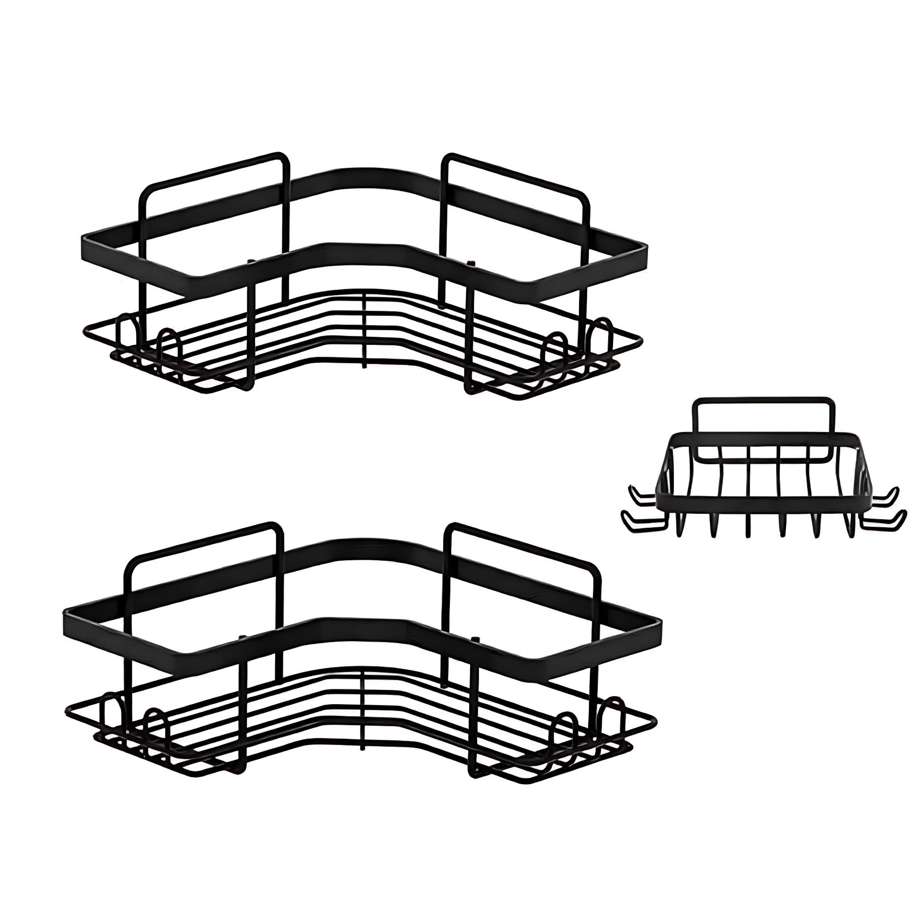 Iron Triangle Bathroom Storage Rack - Stylish Organizing Solution by Wave & Hang