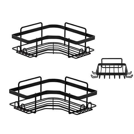 Iron Triangle Bathroom Storage Rack - Stylish Organizing Solution by Wave & Hang