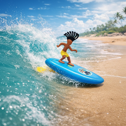 Surfer Dudes Classics Mini-Surfer Toy - Wave-Powered Fun!