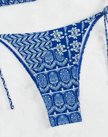 Bohemian Style Bikini Set – Sexy Summer Swimwear with Tribal Print