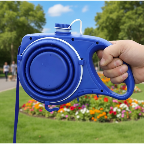 3-in-1 Dog Leash with Water Bottle – Ultimate Hydration Gear by Wave & Hang