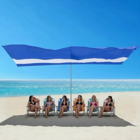 Tenrai Portable Beach Shade - Wind-Resistant for 6 People