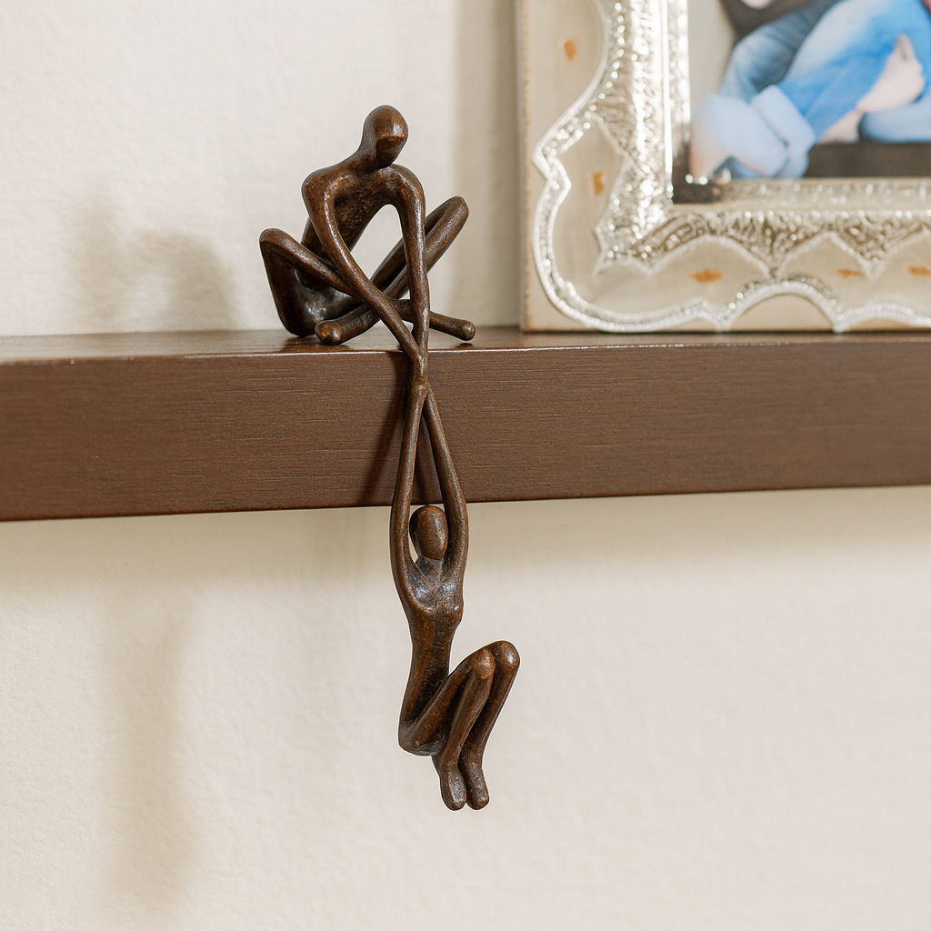 Dancing Couple Figurine – Romantic Resin Sculpture for Home Decor by Wave & Hang