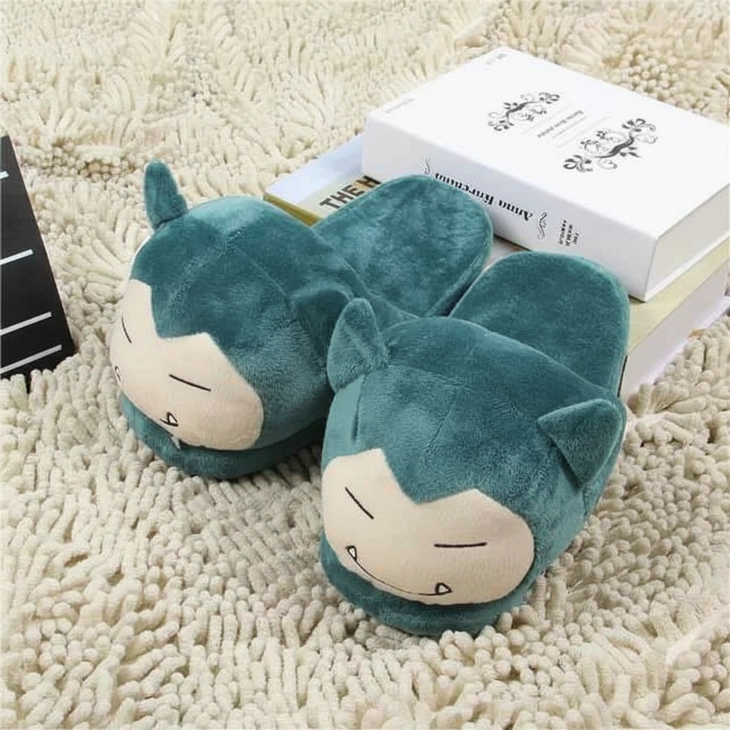 Pokémon Plush Slippers – Cozy Indoor Shoes Featuring Pikachu, Snorlax, Charmander & More by Wave & Hang