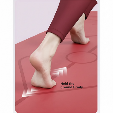 Premium Yoga Mat – Eco-Friendly, Non-Slip & Cushioned for All Workouts by Wave & Hang