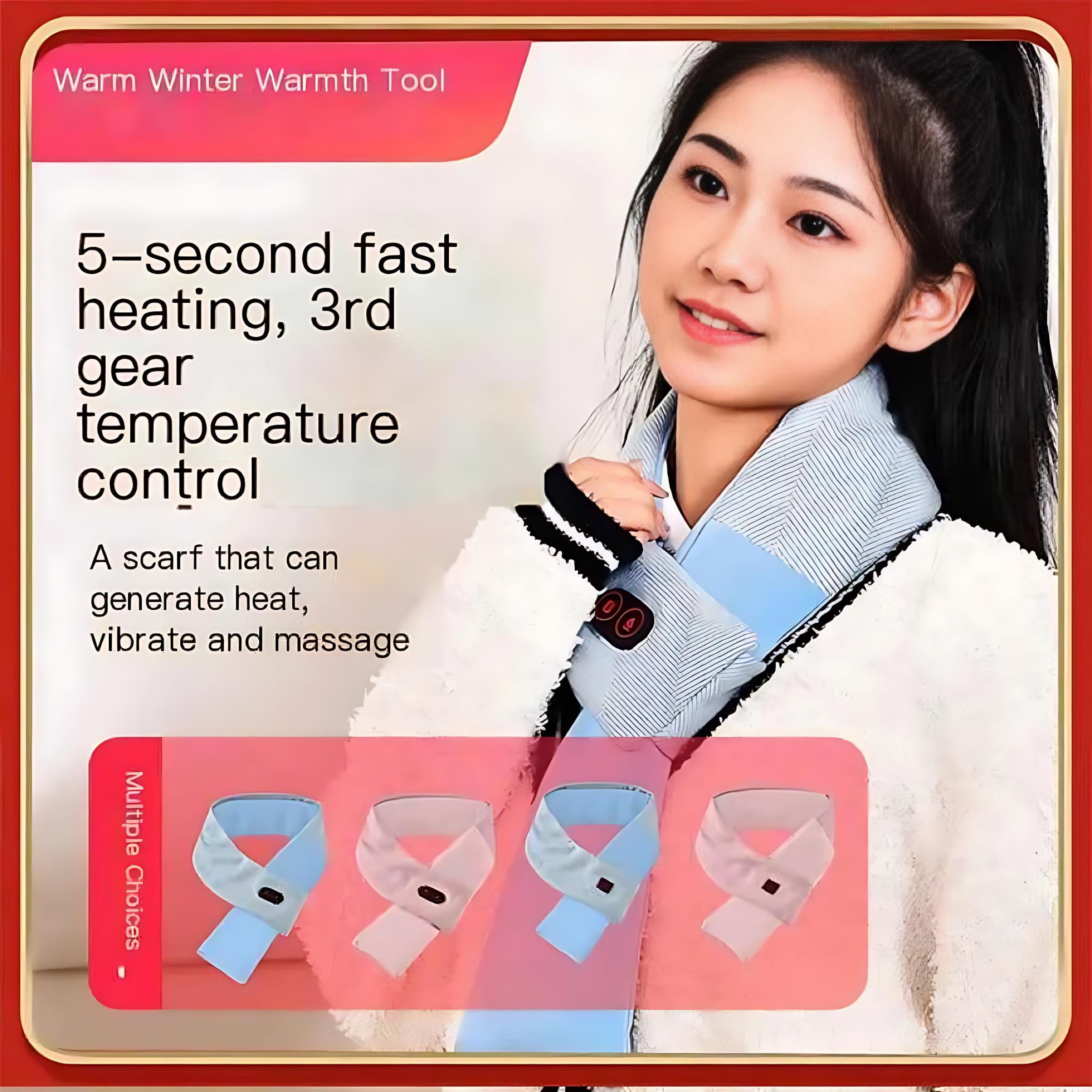 Heated Neck Scarf for Pain Relief | Unisex Comfort by Wave & Hang