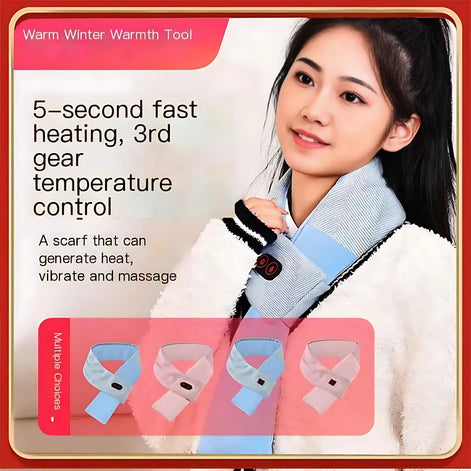 Heated Neck Scarf for Pain Relief | Unisex Comfort by Wave & Hang