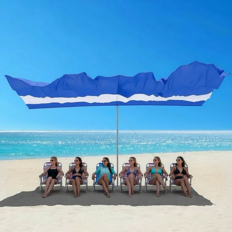 Tenrai Portable Beach Shade - Wind-Resistant for 6 People