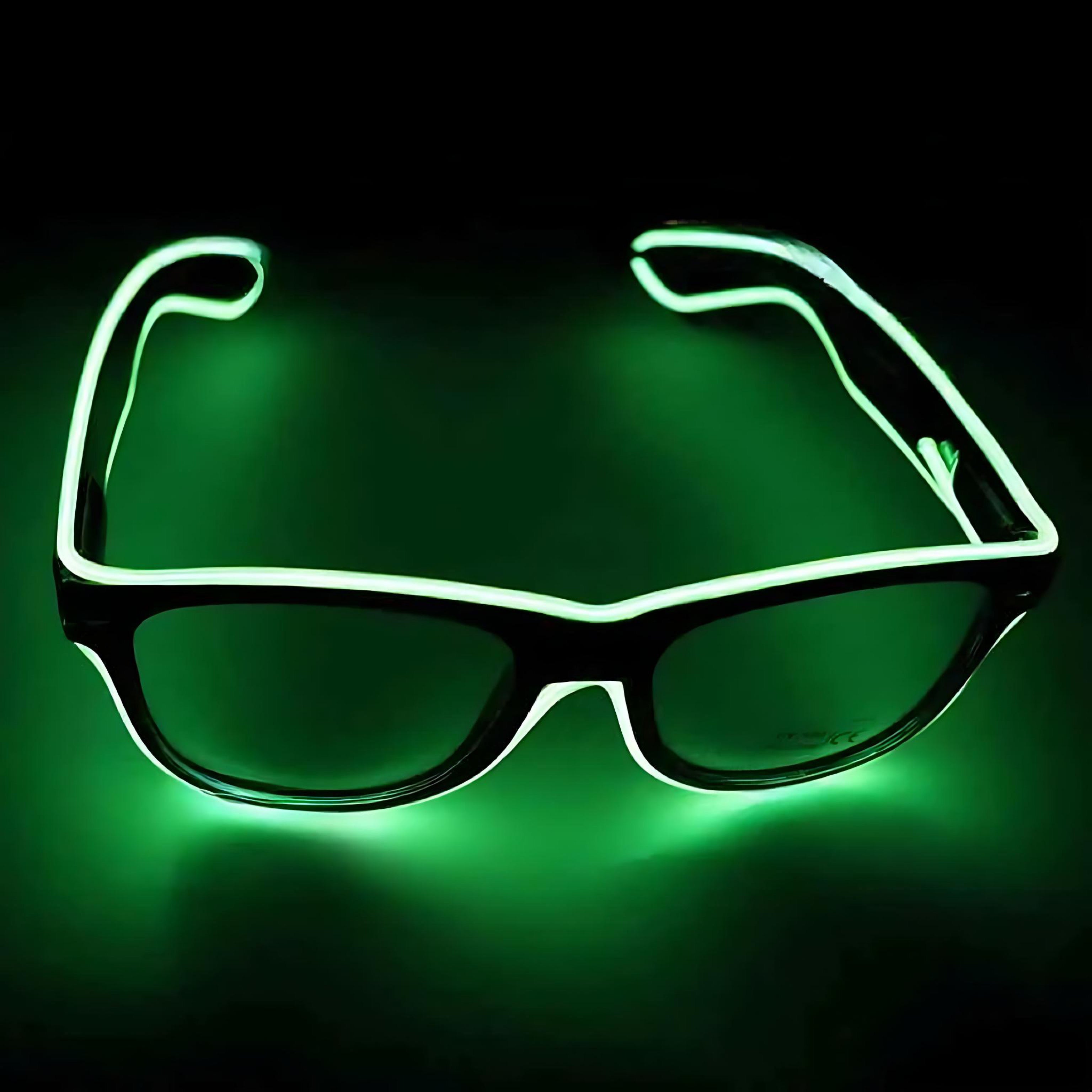 LED Neon Glasses – Voice-Activated Party Shades for Raves by Wave & Hang