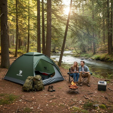 CAMEL CROWN 2 Person Camping Tent - Lightweight & Easy Setup