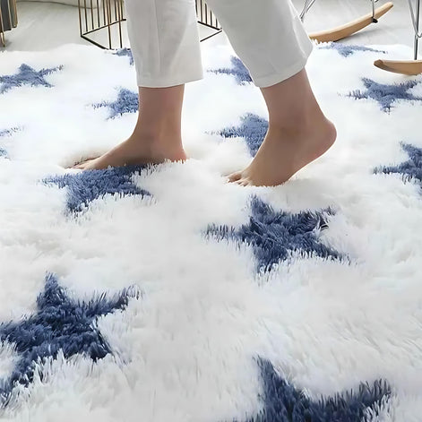 Fluffy Nordic Round Rug | Soft Plush Carpet for Bedroom & Living Room