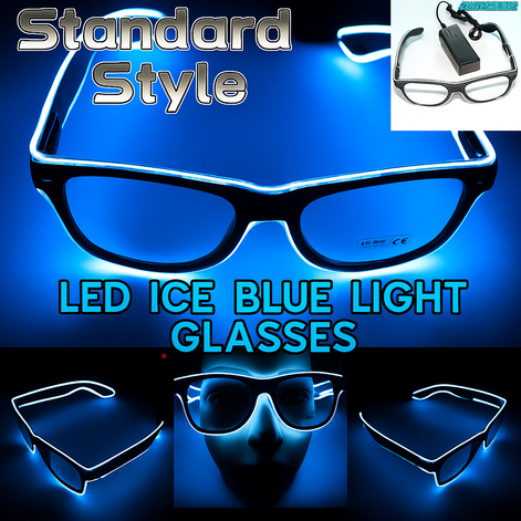 LED Neon Glasses – Voice-Activated Party Shades for Raves by Wave & Hang