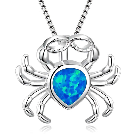 Blue Ocean Turtle Necklace – Elegant Ocean-Inspired Silver Pendant with Adjustable Chain