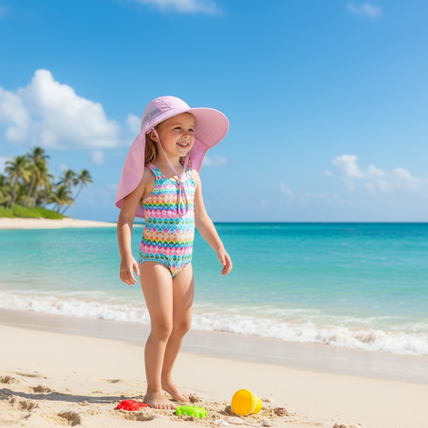 Kids UPF 50+ Sun Hat | Ultimate UV Shield for Summer Fun by Wave & Hang