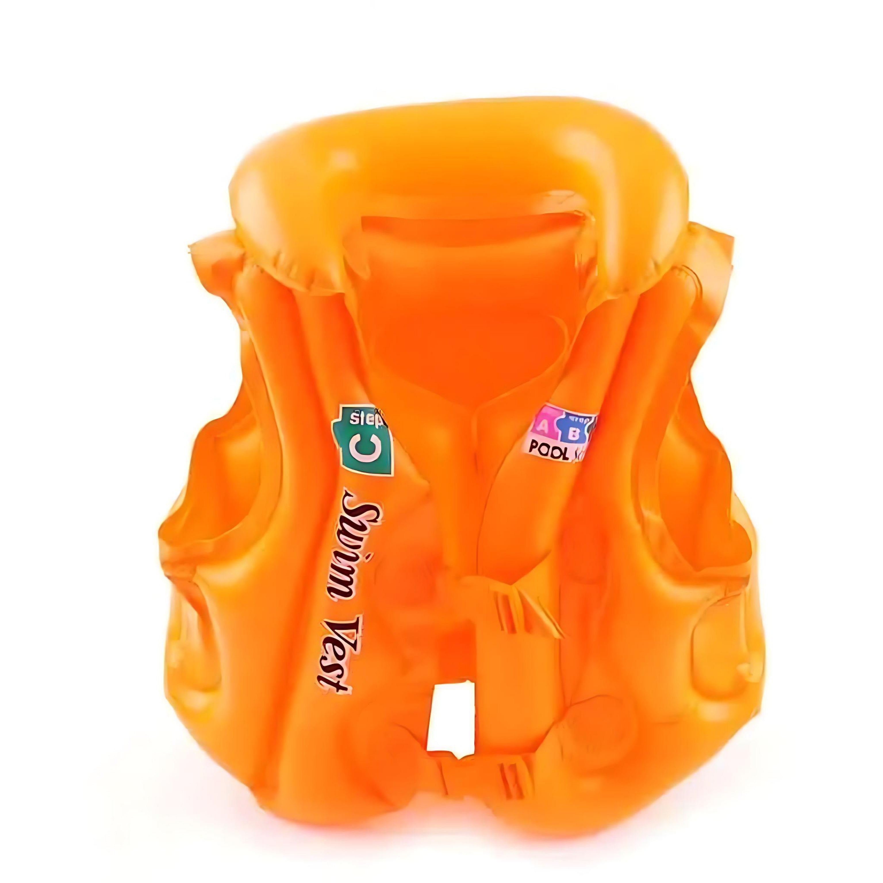 Kids Inflatable Life Jacket - Safe & Fun Swim Vest by AquaGuard by Wave & Hang
