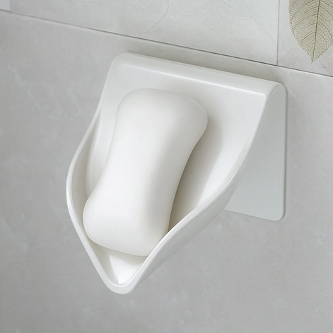 Multifunctional Soap Box Hanger Organizer – Wall-Mounted Bathroom Accessory by Wave & Hang