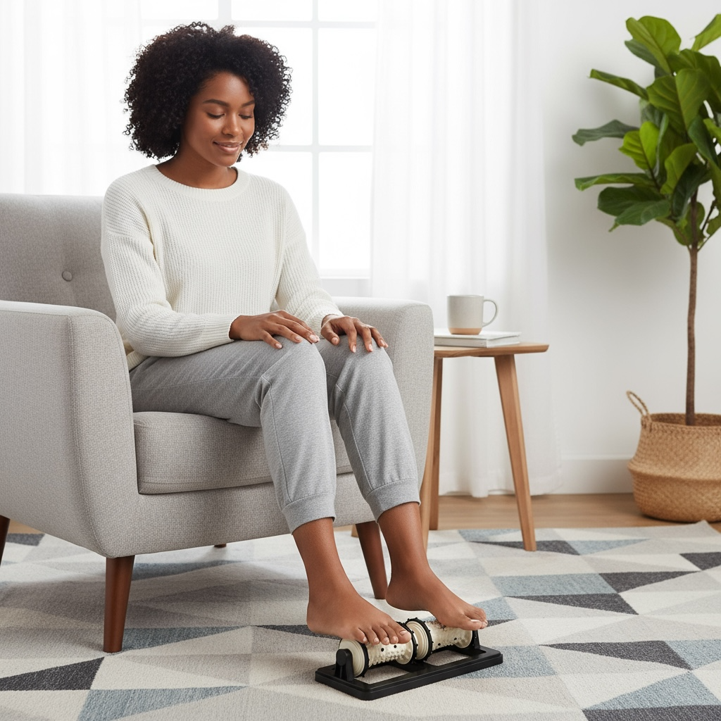 Foot Roller Massager for Plantar Fasciitis Hot and Cold Therapy by Wave & Hang