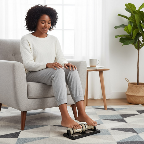 Foot Roller Massager for Plantar Fasciitis Hot and Cold Therapy by Wave & Hang