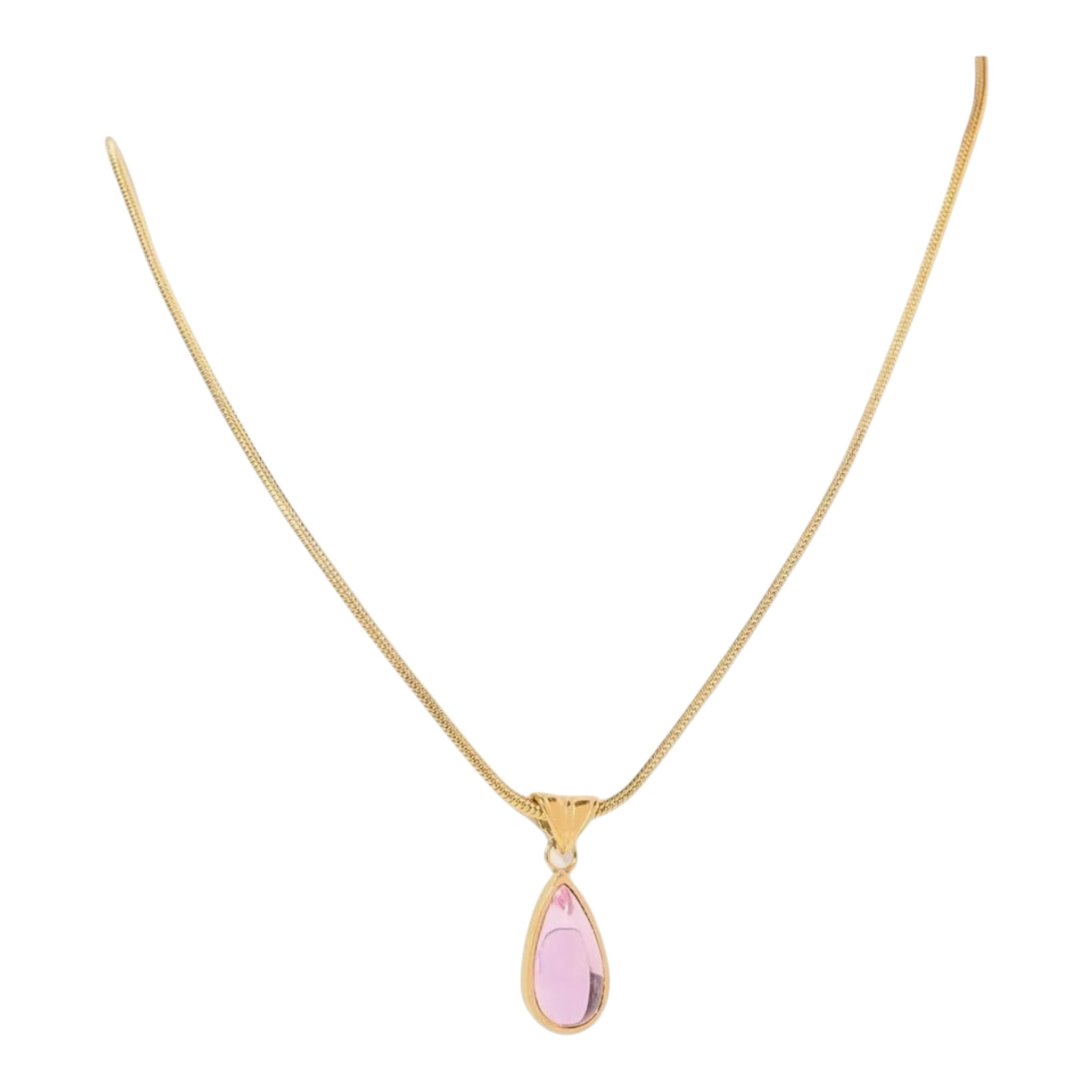 Blue Ocean Drop Necklace - Serene Teardrop Pendant for Women by Wave & Hang