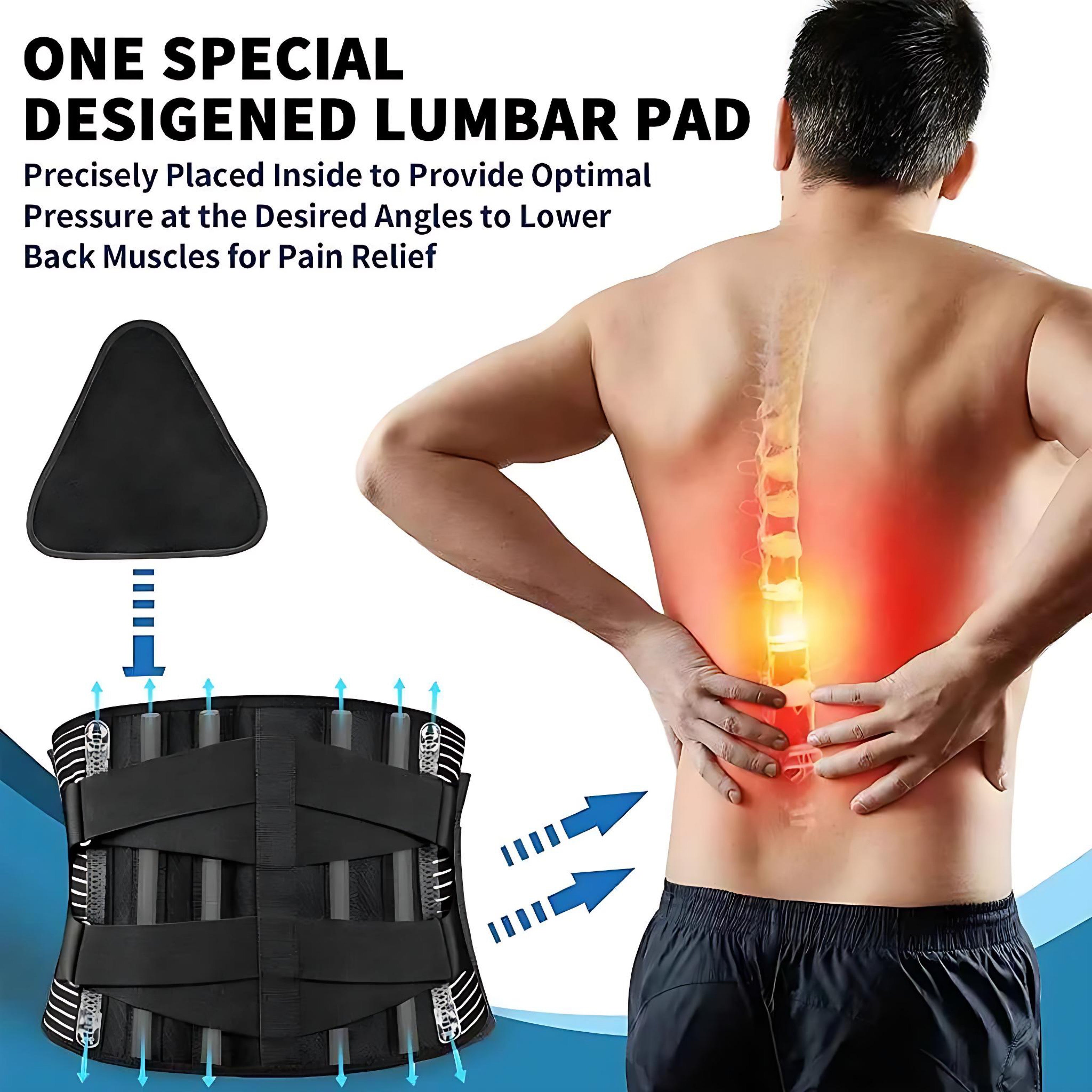Adjustable Lumbar Support Belt for Back Pain Relief - Comfort for All by Wave & Hang