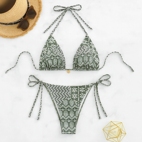 Bohemian Style Bikini Set – Sexy Tribal-Inspired Swimwear for Summer by Wave & Hang