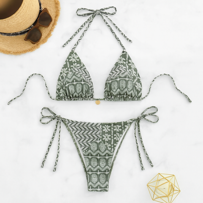 Bohemian Style Bikini Set – Sexy Tribal-Inspired Swimwear for Summer by Wave & Hang