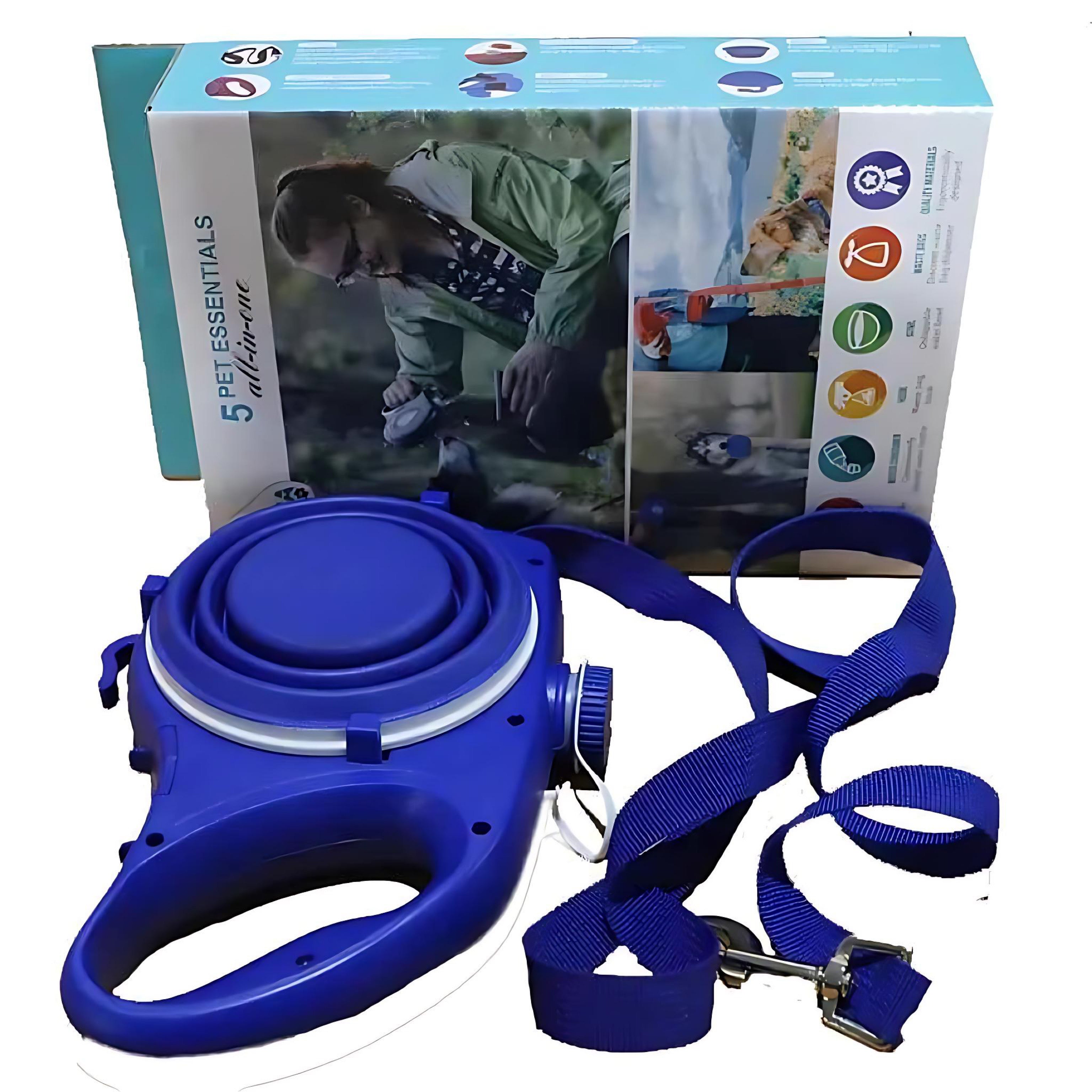 3-in-1 Dog Leash with Water Bottle – Ultimate Hydration Gear by Wave & Hang